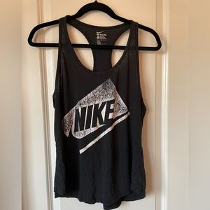 Nike black tank top, size large.